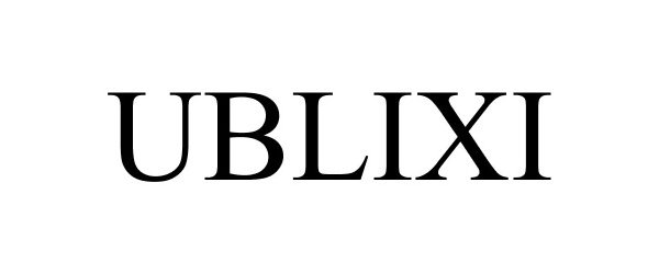 Trademark Logo UBLIXI