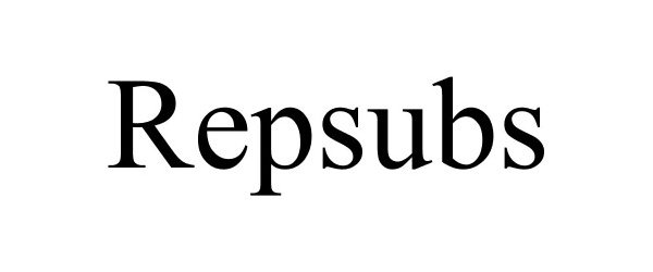 Trademark Logo REPSUBS