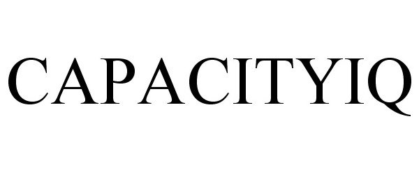 Trademark Logo CAPACITYIQ