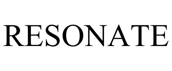 Trademark Logo RESONATE