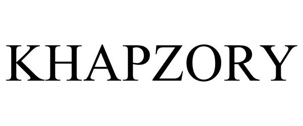 Trademark Logo KHAPZORY
