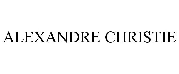 Trademark Logo ALEXANDRE CHRISTIE