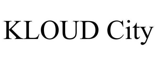 Trademark Logo KLOUD CITY