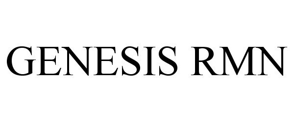 Trademark Logo GENESIS RMN