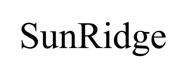 Trademark Logo SUNRIDGE