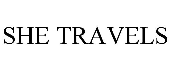 Trademark Logo SHE TRAVELS