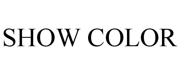 Trademark Logo SHOW COLOR