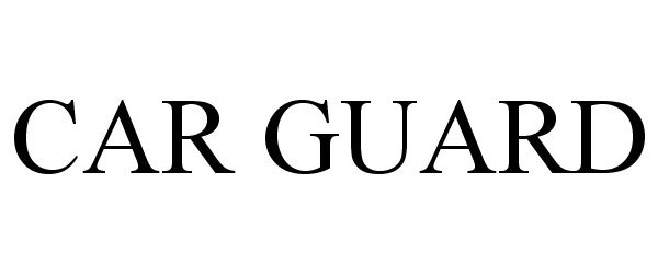 Trademark Logo CAR GUARD