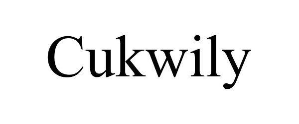 Trademark Logo CUKWILY