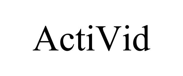 Trademark Logo ACTIVID