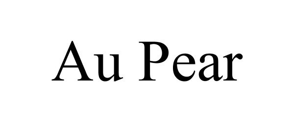 Trademark Logo AU PEAR