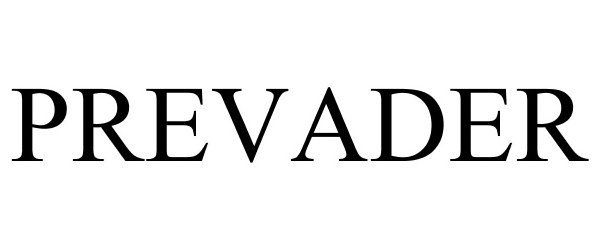 Trademark Logo PREVADER