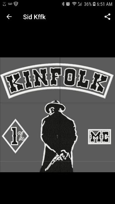Trademark Logo KINFOLK MC 1%