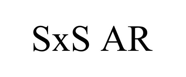 Trademark Logo SXS AR