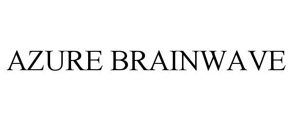 Trademark Logo AZURE BRAINWAVE