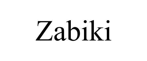 Trademark Logo ZABIKI