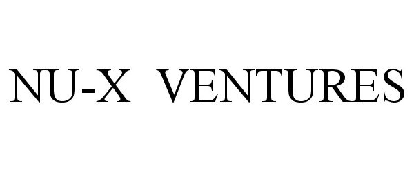 Trademark Logo NU-X VENTURES