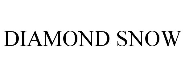 Trademark Logo DIAMOND SNOW