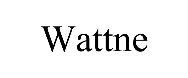 Trademark Logo WATTNE