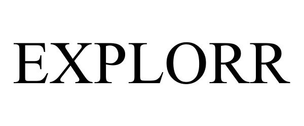 Trademark Logo EXPLORR