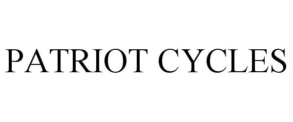  PATRIOT CYCLES