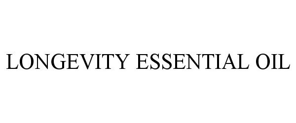 Trademark Logo LONGEVITY ESSENTIAL OIL