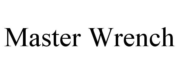 Trademark Logo MASTER WRENCH