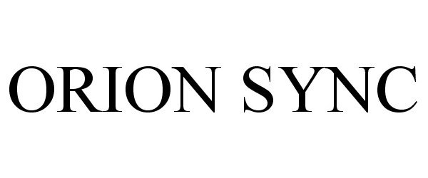 Trademark Logo ORION SYNC