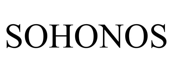 Trademark Logo SOHONOS