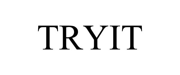 Trademark Logo TRYIT