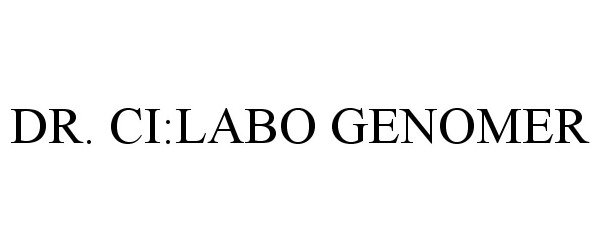 DR. CI:LABO GENOMER - Johnson & Johnson Pte. Ltd. Trademark Registration