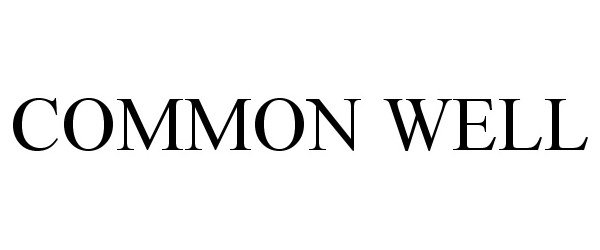 Trademark Logo COMMON WELL