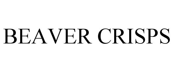 Trademark Logo BEAVER CRISPS