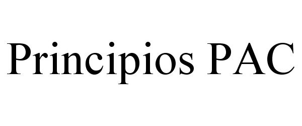 Trademark Logo PRINCIPIOS PAC
