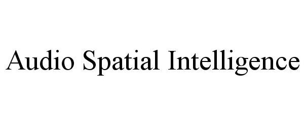  AUDIO SPATIAL INTELLIGENCE