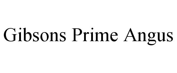  GIBSONS PRIME ANGUS