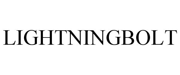 Trademark Logo LIGHTNINGBOLT