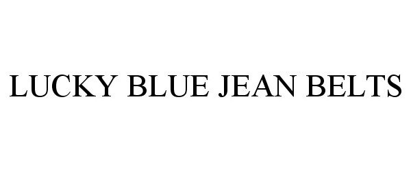  LUCKY BLUE JEAN BELTS