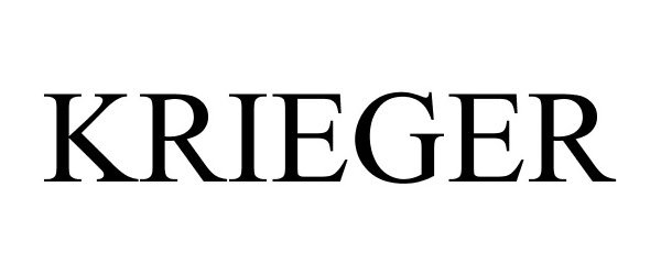 Trademark Logo KRIEGER