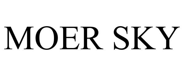 Trademark Logo MOER SKY