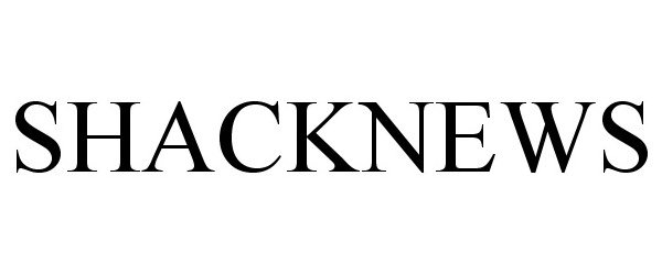 Trademark Logo SHACKNEWS