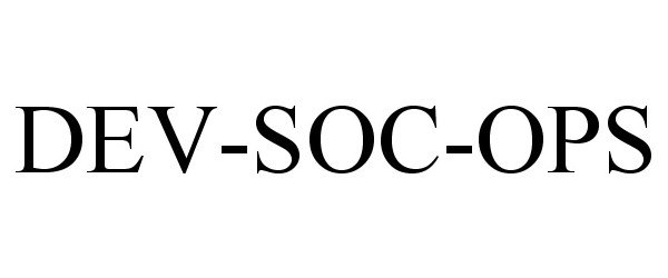  DEV-SOC-OPS