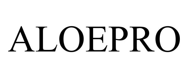 Trademark Logo ALOEPRO