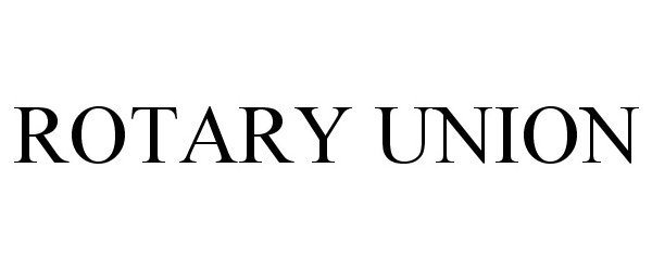  ROTARY UNION