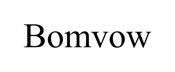 Trademark Logo BOMVOW