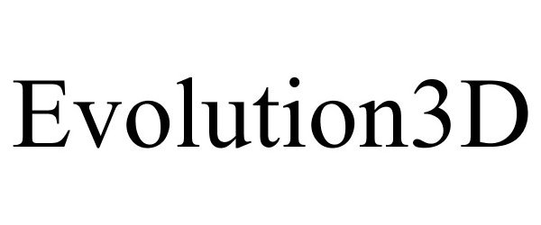 Trademark Logo EVOLUTION3D