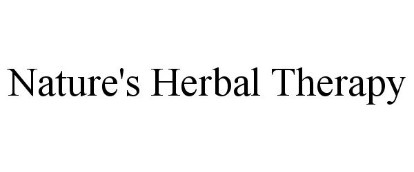 Trademark Logo NATURE'S HERBAL THERAPY