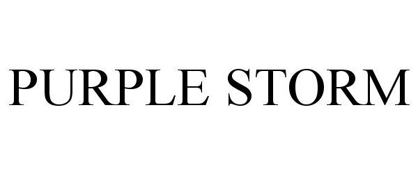 Trademark Logo PURPLE STORM