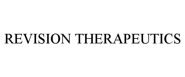 Trademark Logo REVISION THERAPEUTICS