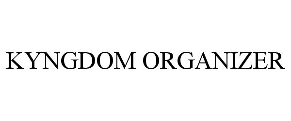 Trademark Logo KYNGDOM ORGANIZER